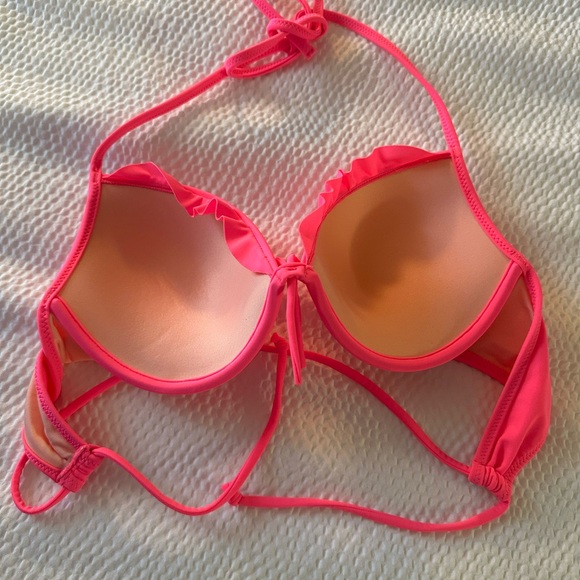 New Victoria’s Secret String Bikini Top Pink 34C - Picture 3 of 3